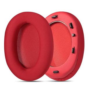 2pcs Ice Silk Cloth Snap-on Replacement Earpads For EDIFIER W800BT PLUS(Red)