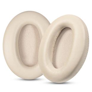 2pcs Protein Leather Replacement Earpads For EDIFIER MT6 Pro(Champagne)