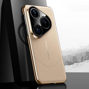 For Huawei Pura 80 5G Premium Electroplated Imitation Ultimate Design Phone Case(Gold)