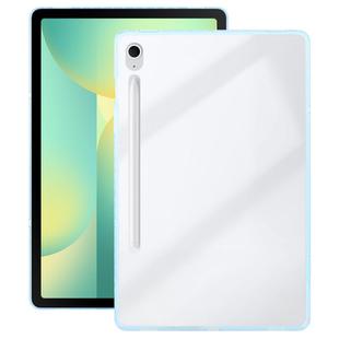 For Samsung Galaxy Tab S9 / S10 FE Color TPU Hybrid Clear Acrylic Tablet Case(Ice Blue)
