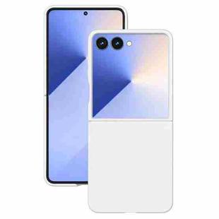 For Samsung Galaxy Z Flip5 Kalebol Paint-sprayed Solid Color PC Phone Case(White)