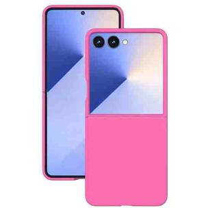 For Samsung Galaxy Z Flip5 Kalebol Paint-sprayed Solid Color PC Phone Case(Rose Red)