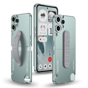 For Nothing CMF Phone 2 Pro GKK Mortise-Tenon Connection Contrast Color Phone Case with Silicone Wristband(Blue)
