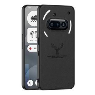 For Nothing Phone 3a GKK Skin Feel Leather Elk Phone Case(Black)