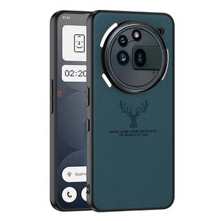 For Nothing Phone 3a Pro GKK Skin Feel Leather Elk Phone Case(Forest Green)