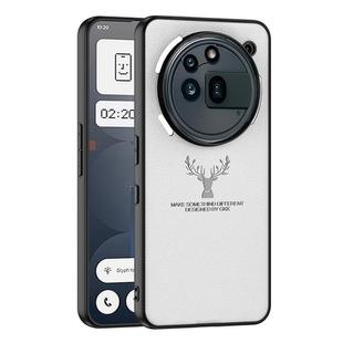 For Nothing Phone 3a Pro GKK Skin Feel Leather Elk Phone Case(White)
