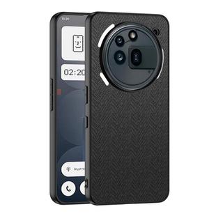 For Nothing Phone 3a Pro GKK Skin Feel Leather Nylon Phone Case(Black)
