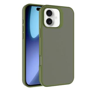 For iPhone 17 Kalebol Frosted PC Hybrid TPU Phone Case(Deep Green)