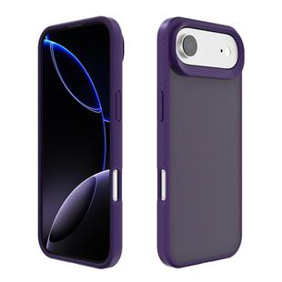 For iPhone 17 Air Kalebol Frosted PC Hybrid TPU Phone Case(Dark Purple)