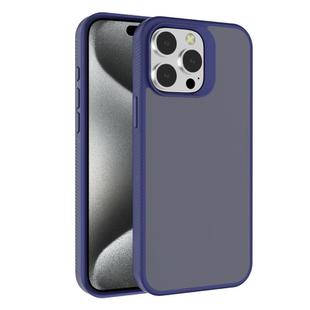For iPhone 15 Pro Kalebol Frosted PC Hybrid TPU Phone Case(Blue)