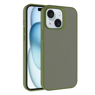 For iPhone 15 Plus Kalebol Frosted PC Hybrid TPU Phone Case(Deep Green)