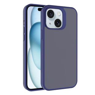 For iPhone 15 Kalebol Frosted PC Hybrid TPU Phone Case(Blue)