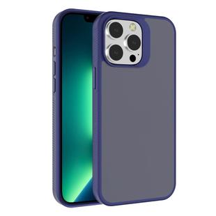 For iPhone 13 Pro Kalebol Frosted PC Hybrid TPU Phone Case(Blue)