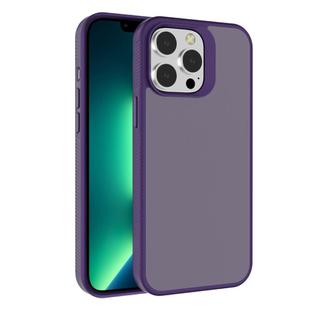 For iPhone 13 Pro Kalebol Frosted PC Hybrid TPU Phone Case(Dark Purple)