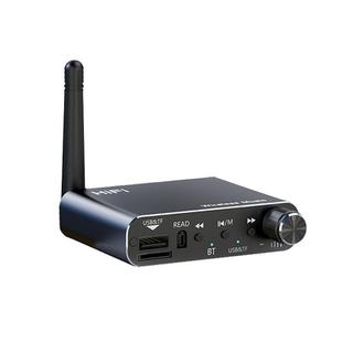 Portable Bluetooth Receiver Audio AUX Adapter Supports USB Disk, TF Card With Remote Control(Black)