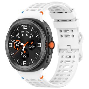 For Samsung Galaxy Watch 8 / 8 Classic xDfind Ladder Buckle Silicone Watch Band(White)