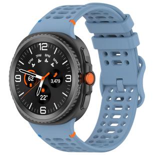 For Samsung Galaxy Watch 8 / 8 Classic xDfind Ladder Buckle Silicone Watch Band(Official Blue)
