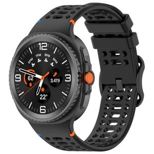 For Samsung Galaxy Watch 8 / 8 Classic xDfind Ladder Buckle Silicone Watch Band(Black)
