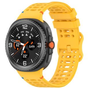 For Samsung Galaxy Watch 8 / 8 Classic xDfind Ladder Buckle Silicone Watch Band(Yellow)
