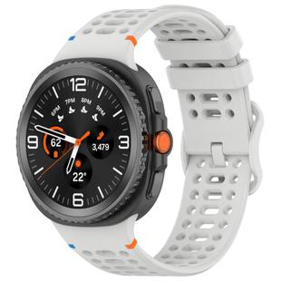 For Samsung Galaxy Watch 8 / 8 Classic xDfind Ladder Buckle Silicone Watch Band(Light Grey)