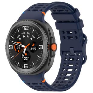 For Samsung Galaxy Watch 8 / 8 Classic xDfind Ladder Buckle Silicone Watch Band(Midnight Blue)