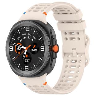 For Samsung Galaxy Watch 8 / 8 Classic xDfind Ladder Buckle Silicone Watch Band(Starlight)