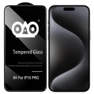 For iPhone 15 Pro Shockproof Anti-breaking Edge Airbag Tempered Glass Film