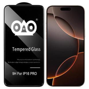 For iPhone 16 Pro Shockproof Anti-breaking Edge Airbag Tempered Glass Film