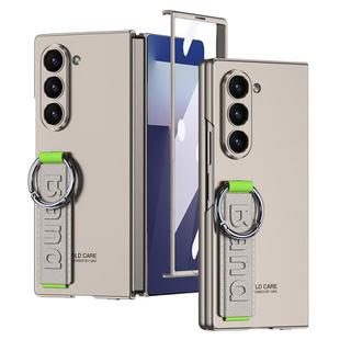 For Samsung Galaxy Z Fold7 5G GKK Integrated Ultra-thin Side Wristband Phone Case, Not Included Pen(Titanium Gray)