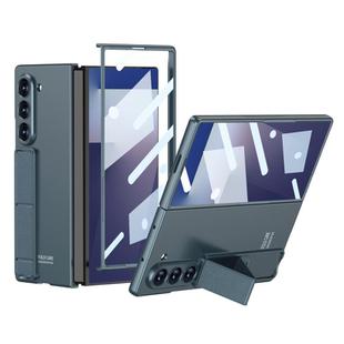 For Samsung Galaxy Z Fold7 5G GKK Integrated Ultra-thin Full Cover Phone Case with Bracket(Green)