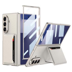 For Samsung Galaxy Z Fold7 5G GKK Integrated Ultra-thin Leather Phone Case with Card Slots(Titanium Grey)