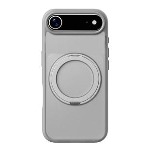 For iPhone 17 Air Kalebol Frosted MagSafe Holder Acrylic Hybrid TPU Phone Case(Cobble Grey)