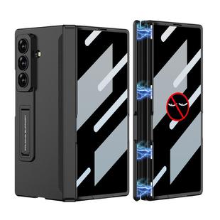 For Samsung Galaxy Z Fold7 5G GKK Integrated Privacy Film Magnetic Folding Full Cover Phone Case(Black)