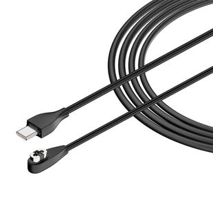 Type-C to 4 Pin Bone Conduction Earphone Magnetic Charging Cable For Shokz OpenSwim Pro S710(Black)