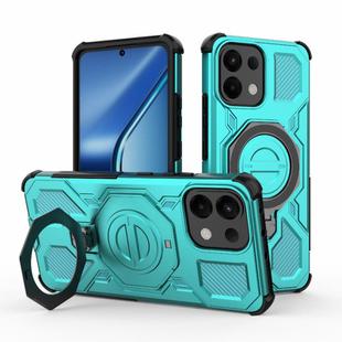 For OPPO K13 5G J-20 Solid Color MagSafe Magnetic TPU+PC Phone Case(Lake Blue)