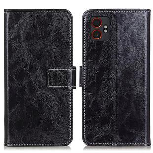 For Samsung Galaxy XCover7 Pro Retro Crazy Horse Texture Leather Phone Case(Black)