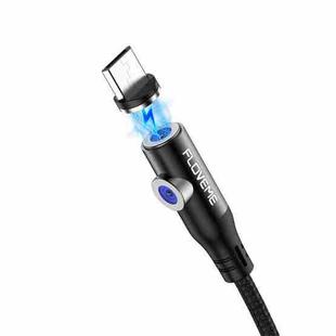 FLOVEME YXF212896 2.1A Micro USB Elbow Head Design Magnetic Charging Cable, Length: 1m(Black)