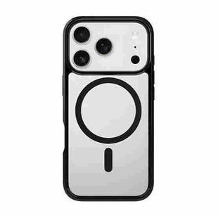 For iPhone 17 Pro Max Kalebol Clear MagSafe PC Hybrid TPU Shockproof Phone Case(Black)