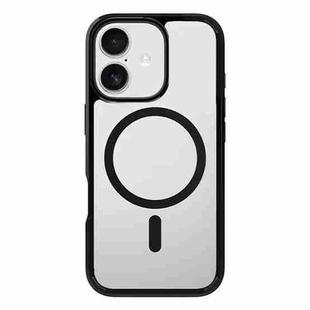 For iPhone 17 Kalebol Clear MagSafe PC Hybrid TPU Shockproof Phone Case(Black)