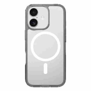 For iPhone 17 Kalebol Clear MagSafe PC Hybrid TPU Shockproof Phone Case(Grey)