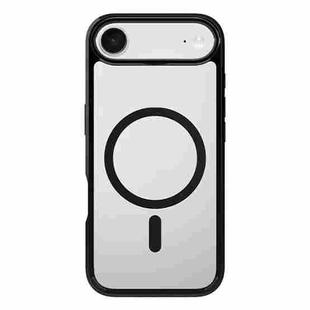 For iPhone 17 Air Kalebol Clear MagSafe PC Hybrid TPU Shockproof Phone Case(Black)