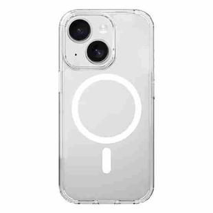 For iPhone 15 Plus Kalebol Clear MagSafe PC Hybrid TPU Shockproof Phone Case(Transparent)