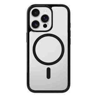 For iPhone 13 Pro Kalebol Clear MagSafe PC Hybrid TPU Shockproof Phone Case(Black)