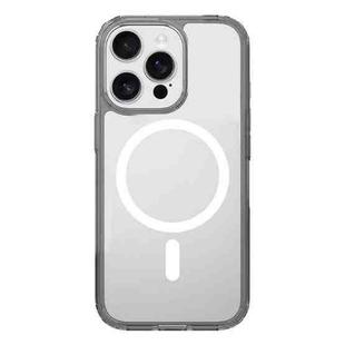 For iPhone 13 Pro Kalebol Clear MagSafe PC Hybrid TPU Shockproof Phone Case(Grey)