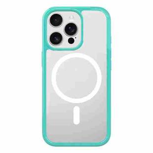 For iPhone 13 Pro Kalebol Clear MagSafe PC Hybrid TPU Shockproof Phone Case(Green)