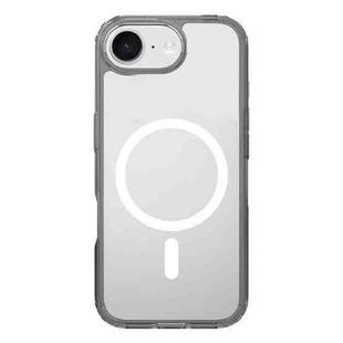 For iPhone 16e Kalebol Clear MagSafe PC Hybrid TPU Shockproof Phone Case(Grey)