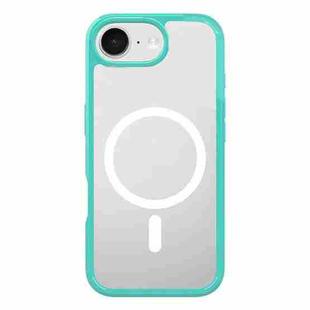 For iPhone 16e Kalebol Clear MagSafe PC Hybrid TPU Shockproof Phone Case(Green)
