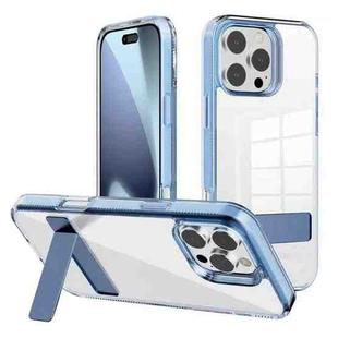 For iPhone 17 Pro Max Kalebol Holder Clear Acrylic Hybrid TPU Phone Case(Blue)
