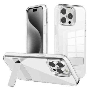 For iPhone 15 Pro Kalebol Holder Clear Acrylic Hybrid TPU Phone Case(Transparent)