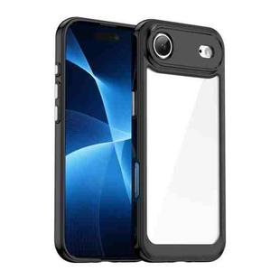 For iPhone 17 Air Colorful Series Acrylic + TPU Phone Case(Black)